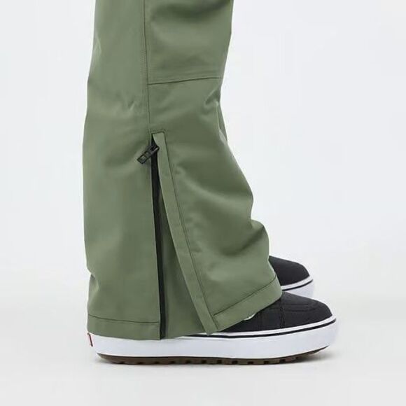 New NWT $239 Dope Snow Notorious BIB W Snowboard Pants Moss Green Small Gators - Picture 5 of 16